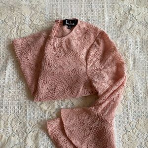 Lulu’s Lacy Long Sleeve Top